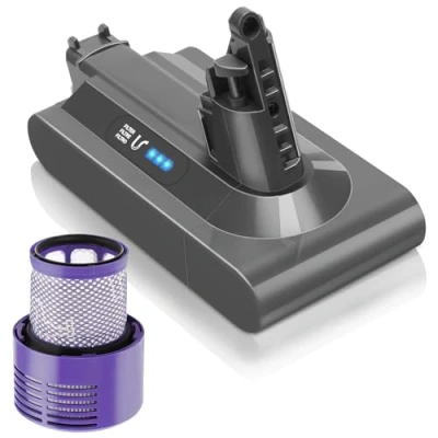 Obrázek Waitley V10 akumulátor, 6000mAh náhradní akumulátor pro Dyson Animal Absolute Motörhead Fluffy Total Clean SV12 vysavač