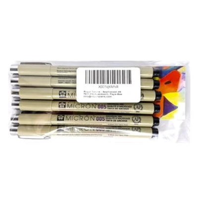 Obrázek Sakura PIGMA MICRON 003,003,003,005,005,005 6 Stück schwarz