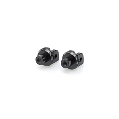 Obrázek Puig Fussrasten Adapters Set Fahrer 6453N für Suzuki B King 08&#039; 11&#039;, DL250 V Strom 17&#039; 18&#039;, GSR600 06&#039; Schwarz