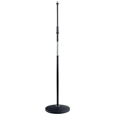 Obrázek Pronomic MS 100 mikrofonní stativ s talířovým podstavcem stojan na mikrofon talířový výška: 88 158 cm hmotnost: 3,4 kg černý