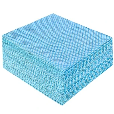Obrázek JEBBLAS Einweg J Tücher Packung mit 50 Blatt，Wiederholtes spültuch, abwaschlappen küche，abwaschlappen，spültücher（Blau）