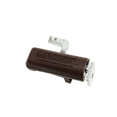 Obrázek GARDINIA upínací nosník pro žaluzie a rolety s 25 mm horními lištami, montáž bez vrtání, držák, kov, bílý, 2 kusy, 0,1