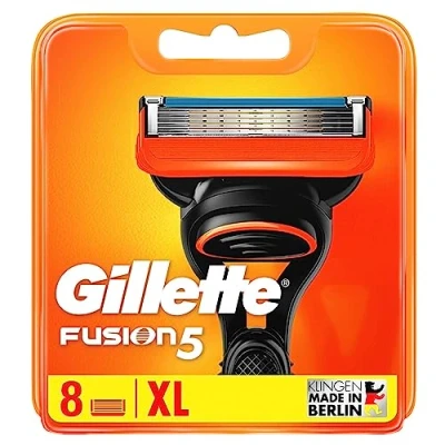Obrázek Gillette Fusion 5 žiletků, 8 náhradních břitů pro mokré holicí strojky s 5násobnou čepelí