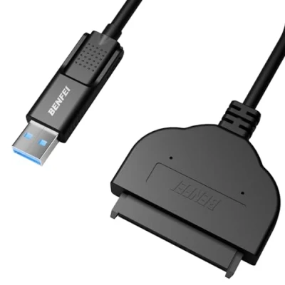 Obrázek BENFEI SATA auf USB Kabel, 2 in 1 C/USB 3.0 III Festplatten Adapter, kompatibel für 2,5 Zoll HDD und SSD