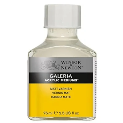 Obrázek Winsor &amp; Newton 3022802 Galeria Matter Firnis, 75 ml láhev, matná ochranná vrstva na akrylových obrázcích