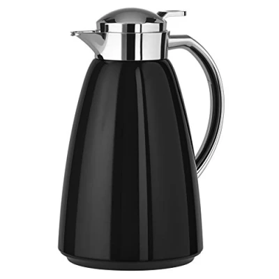 Obrázek EMSA termo konvice Campo, 1 l, 100% těsná, uzávěr Quick Tip, udrží nápoje po 12 h standardně teplé / 24 studené, Šedá, 28 x 18 cm