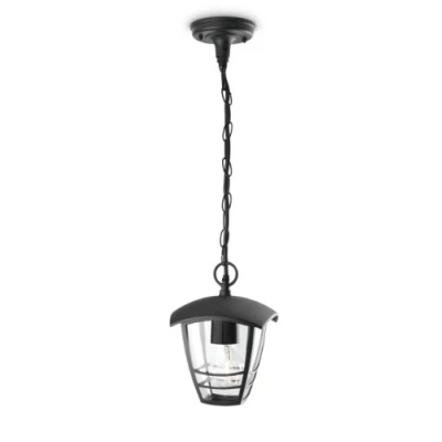 Obrázek Philips myGarden závěsné venkovní světlo Creek, 60 W, patice E27, bez světelného zdroje, černé