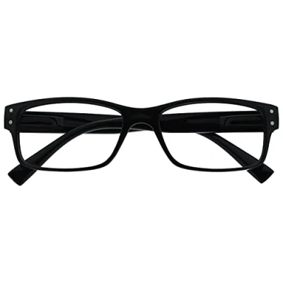 Obrázek Brýle na čtení podnikové pánské černé velké designové styl čtenáři pružinové závěsy R11 1 +1,50