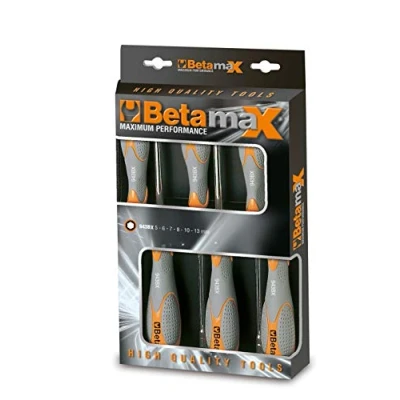 Obrázek Beta 944BX/D6 Tiefe Sechskant Steckschlüssel, 6 teilig, Ideal zum Anziehen und Lösen von Schrauben