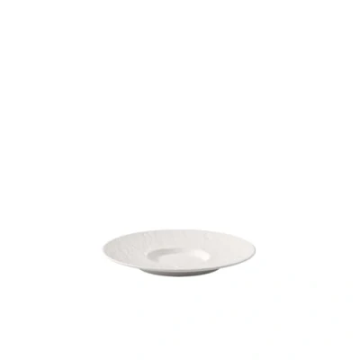 Obrázek Podšálek na kávu Villeroy a Boch Manufacture Rock Blanc mléko, 17,3 cm, prémiový porcelán, bílý