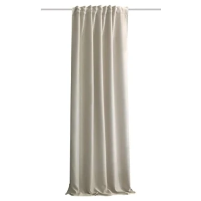 Obrázek HOMEbasics Akustický závěs Uni ACUSTICO Ochrana proti hluku, horku, chladu a průvanu + zatemnění přírodní 160 x 135 cm