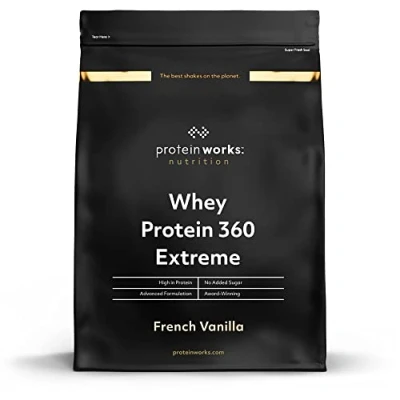 Obrázek Protein Works Whey 360 Extreme Premium francouzská vanilka přidaný BCAA &amp; Glutamin 1. 2kg