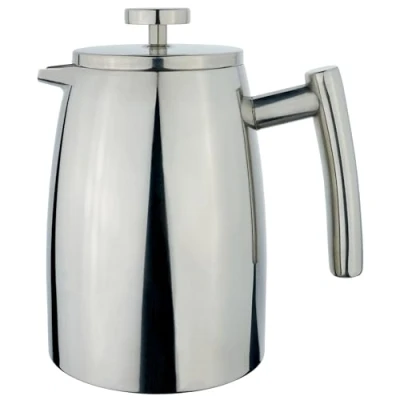 Obrázek Café Stål Belmont Dvoustěnný kávovar z kvalitní ušlechtilé oceli 18/10 6 mokkových šálků, 800 ml, politura s vysokým leskem, táborák
