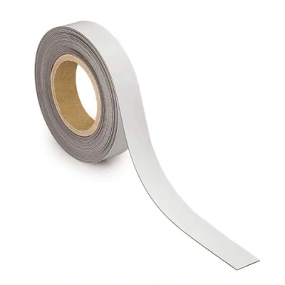 Obrázek MAUL Označovací páska 30 mm x 1 popisovatelná s magnetickou zadní stranou mnohostranně použitelná v kanceláři, dílně, skladu a kuchyni lze individuálně přistřihnout délka 10 m bílá