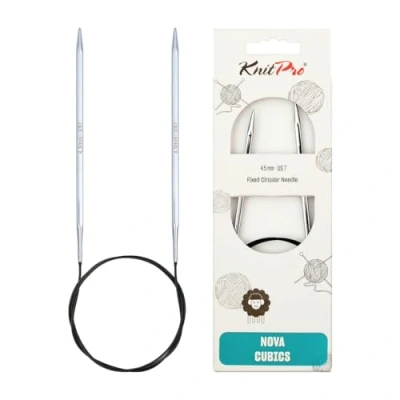 Obrázek KnitPro K12158 kruhová pletací jehla, stříbrná, 4,5 mm