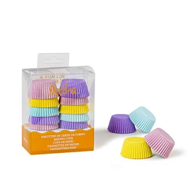 Obrázek DECORA 0339744 PAPIERFÖRMCHEN GEMISCHT Pastellfarben 32 X 22 MM 200ST