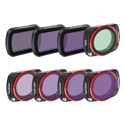 Obrázek Freewell QuickSwap ND/PL, ND, CPL Filter Set für Osmo Pocket 3: Mühelose Installation, lebendige Farbe, Gimbal Kompatibilität, 8 Stück