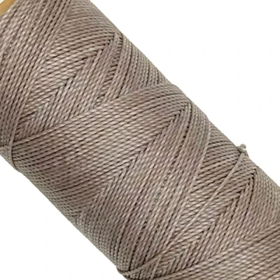 Obrázek LINHASITA, Cívka příze, navoskovaná, 100 g / 170 metrů, tloušťka: 1 mm, polyester, macramé 30 barev metrů šedá