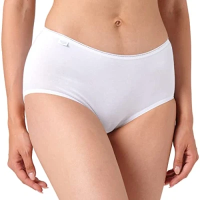 Obrázek sloggi Dámské 24/7 Cotton Midi slipy, bílé, 46, bílá