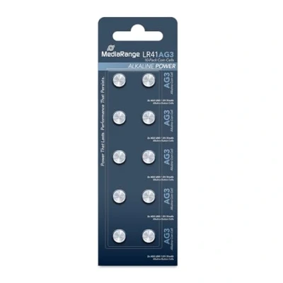 Obrázek MediaRange Premium Alkaline Knopfzellen, AG3LR411.5V, 10er Pack
