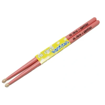 Obrázek Vic Firth Kidsticks American Hickory Wood Tip Drumstick Pink Finish