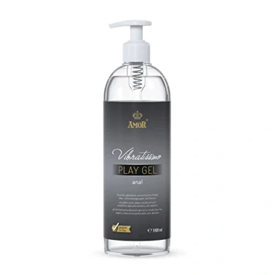 Obrázek Vibratissimo Play gel Anal 1000 ml I Lubrikační prostředek extra kluzný Lubricant vhodný pro silikonové hračky &amp; latexové kondomy water based lubrication