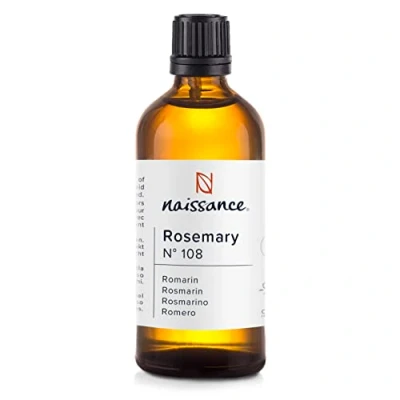 Obrázek Naissance Rozmarýnový olej (č. 108) 100 ml 100% čistý přírodní rozmarýn éterický pro kosmetiku růst vlasů, aromaterapie, vonná lampa vonný aromatický difuzér