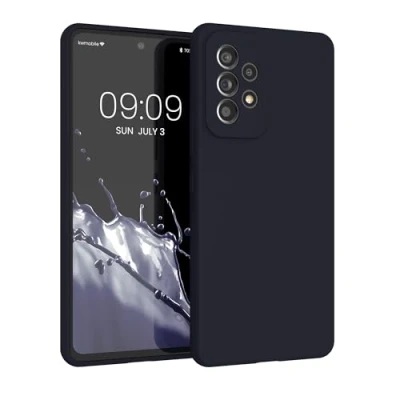 Obrázek kwmobile pouzdro kompatibilní se Samsung Galaxy A53 5G silikonové na mobil měkký povrch bezdrátové nabíjení Deep Ocean