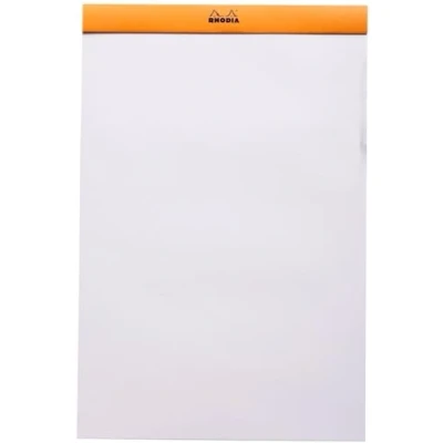 Obrázek Rhodia Poznámkový blok 19000C (sešitý, mikroperforovaný, DIN A4+, prázdný, 80 g, 21 x 31,8 cm, listů) 1 kus, oranžový