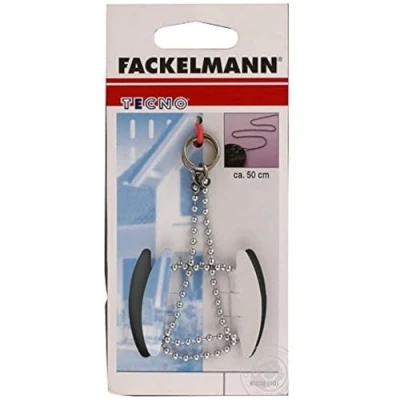 Obrázek FACKELMANN 61038 Tecno řetízek na ventilky 50 cm z mosazi, stříbro