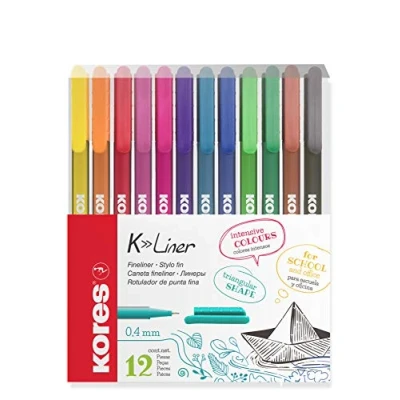 Obrázek Kores FL28112 Fineliner sada, 0,4 mm, 12 barev