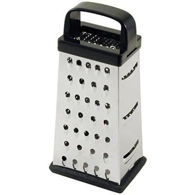 Obrázek Chef Aid Stainless Steel 4 Sided Box Grater, Plastic, Metal