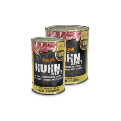 Obrázek Konzerva BELCANDO kuře &amp; kachna s prosem mrkví 800g