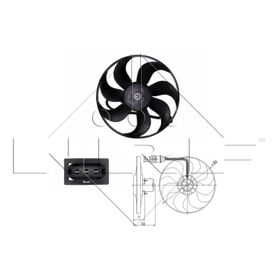 Obrázek NRF 47397 ventilátor, chlazení motoru