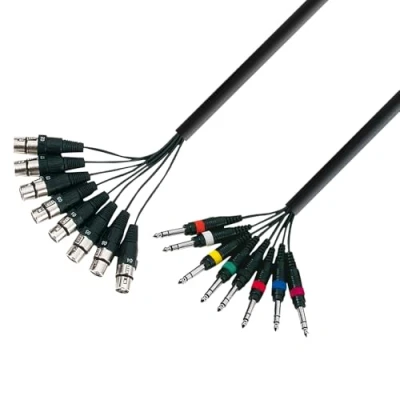 Obrázek Adam Hall Cables KMCO5XMPPM38 Multicore kabel 8 x 6,3 mm jack stereo na XLR male 5 m