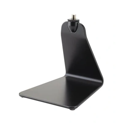 Obrázek K&amp;M Stolní stativ 23250, černý výška 14,2 cm 3/8&quot; závitové připojení design Flat Line z oceli, popisovatelný