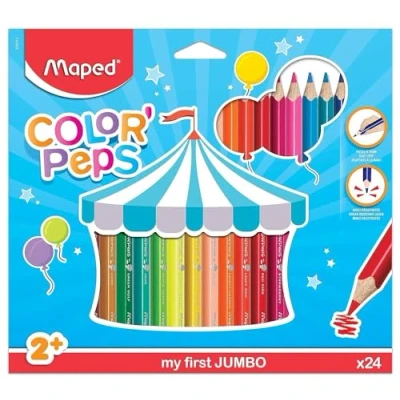 Obrázek Maped 834013 my first Dreikant Buntstift COLOR&#039;PEPS JUMBO,24er Etui