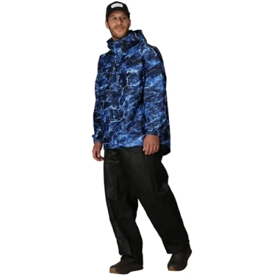 Obrázek frogg toggs Herren All Sport Rain Suit Regenbekleidung, Mo Blue Marlin/Black Pants, XL EU