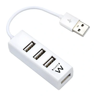 Obrázek Ewent EW1122 USB 2.0 Hub, 4 2 porty 480 MBps, 12 cm kabel, bílý