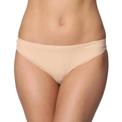 Obrázek Calvin Klein Dámské string tanga, Béžová (Light Caramel)