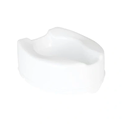Obrázek Homecraft Savanah zvýšené WC sedátko bez víka, podlouhlá a zvýšená opěrka sedadla pro starší, postižené uživatele, bílá barva, 150 mm (6 palců)