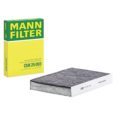 Obrázek MANN FILTER Interiérový filtr CUK 25 003 pylový s aktivním uhlím pro osobní automobily