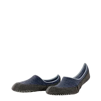 Obrázek FALKE Herren Stoppersocken Cosyshoe Invisible M HP Schurwolle rutschhemmende Noppen 1 Paar, Blau (Darkblue 6681), 39 40