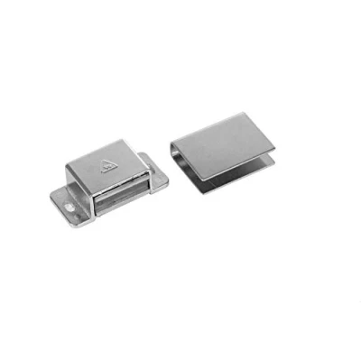 Obrázek eliga Dveřní magnet k našroubování s U adhezním plechem pro skleněné dveře 6 mm