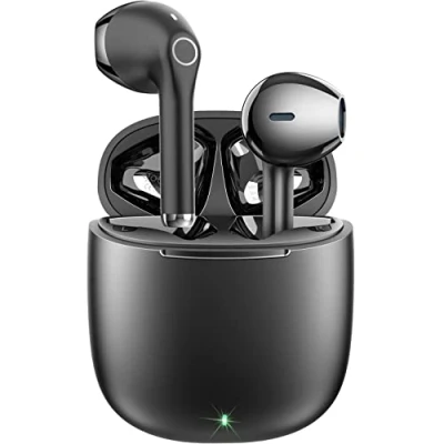 Obrázek yobola Bluetooth sluchátka in ear, bezdrátová 5.1 HiFi stereo zvuk, IPX5, vodotěsná, sluchátka, vestavěný mikrofon, pro chytrý telefon