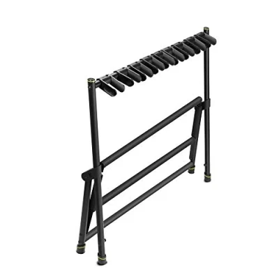 Obrázek Gravity VARI 9 Multi Gitarrenständer für bis zu akustische, bass oder elektrische Gitarren, schwarz