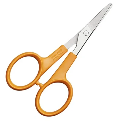 Obrázek Fiskars Nůžky na manikúru, zaoblené hroty, celková délka: 10 cm, kvalitní ocel/plast, Classic, 1003028