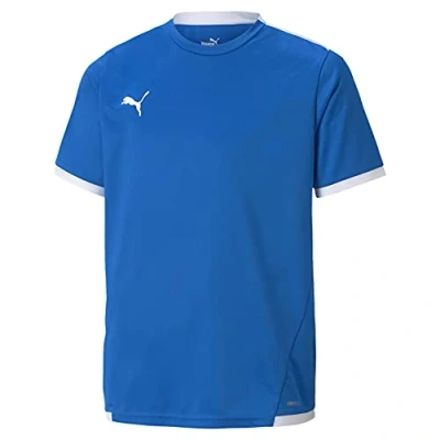 Obrázek puma TEAM LIGA Youth Football Triko s potiskem Electric blue lemonadepuma white pro děti, Velikost: 140, lemonade