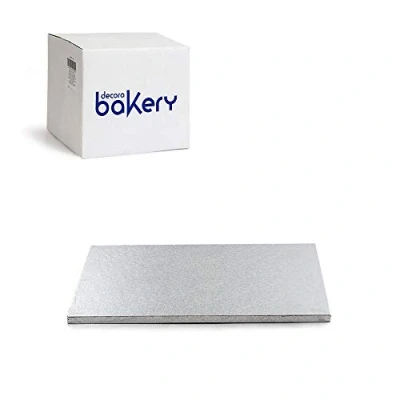 Obrázek Decora 0931220 CAKEBOARD Silver 20 x 30 H 1,2 cm, Paper, Silber, 1.2 cm