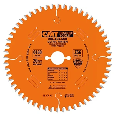 Obrázek CMT ORANGE TOOLS 281.166.56H KREISSÄGEBLATT HW 165X2.2/1.6X20 Z56 TCG 3NEG